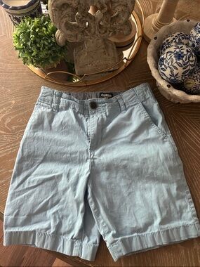 OshKosh B'gosh Light Blue Boys Cotton Chino Flat-Front Shorts Size 8
